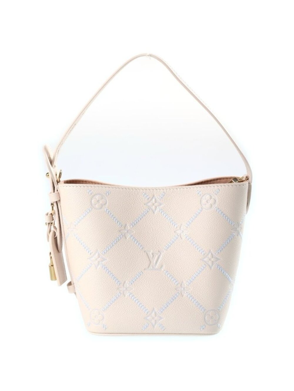 Louis Vuitton Monogram Empreinte All in BB 2-Way Shoulder Bag Ivory Leather Gold